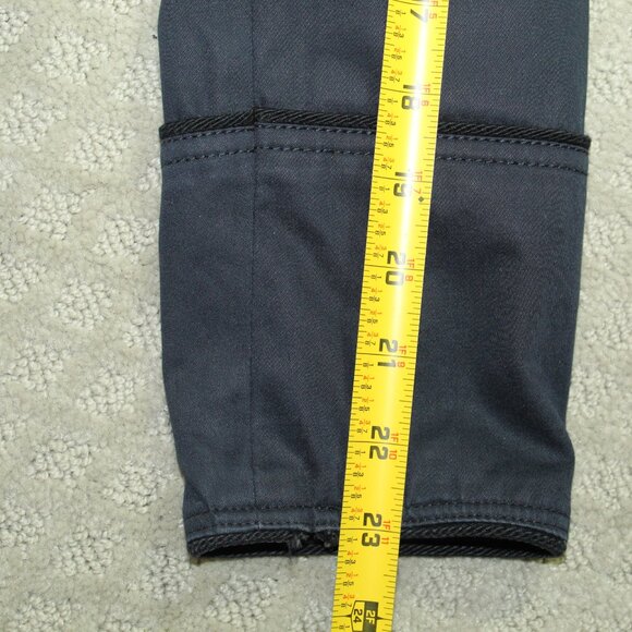 Burberry Women's Size 6 Navy Blue Cotton Scalloped Peplum Large Silver B… - Picture 6 of 7